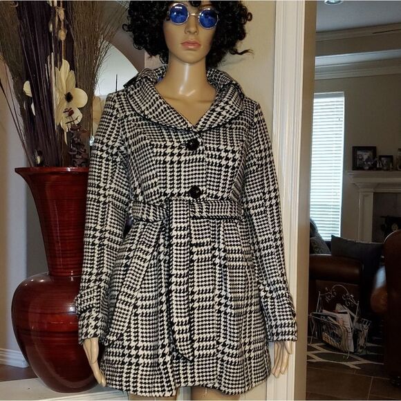 ♥️♥️ HP ❤❤ BCX PLAID COAT - Picture 3 of 12
